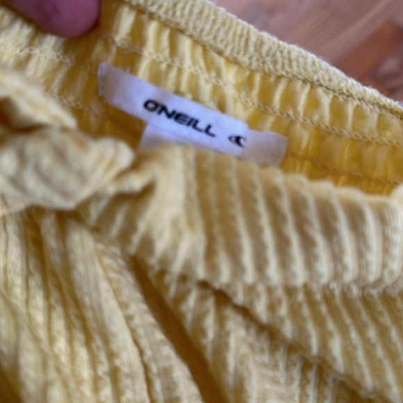 O’Neill yellow romper medium with pockets NwT - Picture 4 of 5